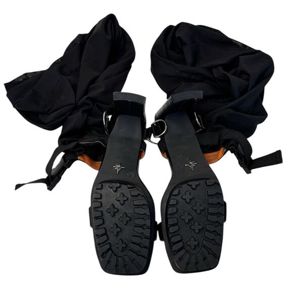 SUGAR THRILLZ DOLLS KILL Mesh Thigh High Platform Heels Sandals Size 8 NEW - Picture 9 of 12